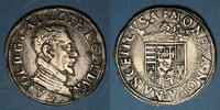 LORRAINE Teston Duché de Lorraine. Charles III (1545-1608). au buste âgé . Nancy -