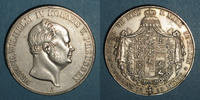 GERMANY before 1870 taler Prusse. Frédéric Guillaume IV (1840-1861). Double -