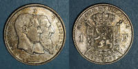 EUROPE 1 franc Belgique. Léopold II (1865-1909). Type du cinquantenaire -