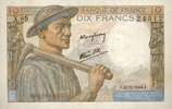 NOTES OF THE BANQUE DE FRANCE 10 francs Banque de France. Billet. mineur, -