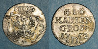 GERMANY before 1870 Mariengroschen Brandebourg-Prusse. Frédéric II (1740-1786). Aurich -