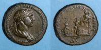 ROMAN EMPIRE Sesterce Trajan (98-117). . Rome, R/: Trajan -