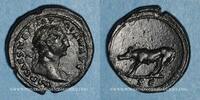 ROMAN EMPIRE Quadrans Trajan (98-117). . Rome, R/: louve -