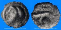CELTIC COINS Potin Rémi. Région de Reims. à la tête coupée, 2e - 1er siècle AC -