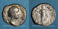 ROMAN EMPIRE Denier Faustine mère, épouse d'Antonin le Pieux ( 141). . Rome, R/: Junon -