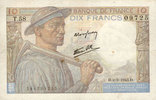 NOTES OF THE BANQUE DE FRANCE 10 francs Banque de France. Billet. mineur, -