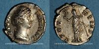 ROMAN EMPIRE Denier Faustine mère, épouse d'Antonin le Pieux ( 141). . Rome, R/: Junon -