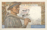 NOTES OF THE BANQUE DE FRANCE 10 francs Banque de France. Billet. mineur, -