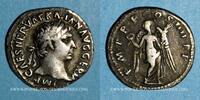 ROMAN EMPIRE Denier Trajan (98-117). . Rome, 101-102. R/: Victoire -