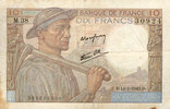 NOTES OF THE BANQUE DE FRANCE 10 francs Banque de France. Billet. mineur, -