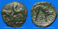 CELTIC COINS Bronze Aulerques Eburovices. Région d'Evreux. aux animaux affrontés, 2e moitié du 1er s. AC -