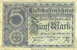 FRENCH EMERGENCY NOTES 5 mark Mulhouse (68). Ville. Billet Non annulé -