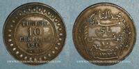 OLD FRENCH COLONIES 10 centimes Tunisie. Mohammed En-Naceur . 1911A -