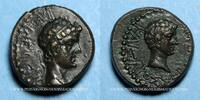 GREEK COINS Semis Thrace. Rhoemetalces I, avec Auguste (11 AC - 12 AD). -
