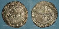 FRENCH ROYAL COINS Blanc Charles VII . aux lis accostés. La Rochelle, point 9e -