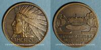 MEDALS bronze Exposition coloniale internationale de Paris - Amérique, Médaille -