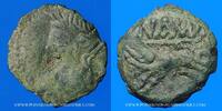 CELTIC COINS bronze Nemausus. Nîmes. Petit au sanglier, 100-60 AC -