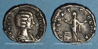 ROMAN EMPIRE Denier Julia Domna, épouse de Septime Sévère ( 217). . Rome, 203. R/: la Piété -