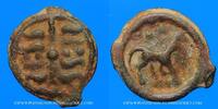CELTIC COINS Potin Nerviens. Région de Bavay. au rameau. Vers 60-30/25 AC -