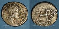 ROMAN REPUBLIC Denier République romaine. Q. Fabius Labeo (vers 124 AC). -