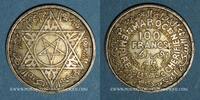 OLD FRENCH COLONIES 100 francs Maroc. Mohammed V (1346-1380H). -