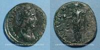 ROMAN EMPIRE As Faustine mère, épouse d'Antonin le Pieux ( 141). As. Rome, R/: la Providence -
