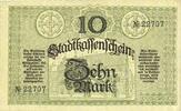 FRENCH EMERGENCY NOTES 10 mark Mulhouse (68). Ville. Billet Non annulé -