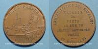 Jeton  MARKEN - JETONS (RECHENPFENNIGE) Paris (75). Monnaie de Paris.   publicitaire. Bronze Petit choc / listel revers, vz