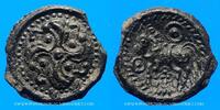 CELTIC COINS Potin Suessiones. Région de Soissons. à la svastika, 2e -1er siècle AC -