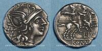 ROMAN REPUBLIC Denier République romaine. L. Julius (vers 141 AC). -