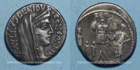 ROMAN REPUBLIC Denier République romaine. L. Aemilius Lépidus Paullus (vers 62 AC). -