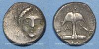 GREEK COINS Région de la Mer Noire. Apollonia Pontica. Diobole, vers 400-350 AC -