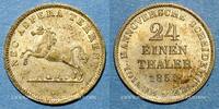 GERMANY before 1870 1/24 taler Hanovre. Georges V (1851-1866). -