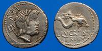 ROMAN REPUBLIC Denier République romaine. L. Lucretius Trio (vers 76 AC). -