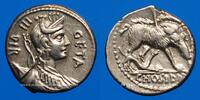 ROMAN REPUBLIC Denier République romaine. C. Hosidius C. f. Geta (vers 68 AC). -