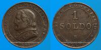 EUROPE 1 soldo 1867 R Vatican. Pie IX (1846-1878).  1867R, an XXI. Rome TB 6.99 US$  +  11.00 US$ shipping