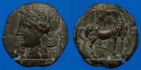 GREEK COINS bronze Zeugitane. Carthage. Shekel de 221-210 AC -