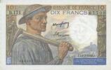 NOTES OF THE BANQUE DE FRANCE 10 francs 10.3.1949 Banque de France. Bill... 12.81 US$  +  11.00 US$ shipping