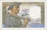 NOTES OF THE BANQUE DE FRANCE 10 francs 26.9.1946 Banque de France. Bill... 12.81 US$  +  11.00 US$ shipping