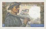 NOTES OF THE BANQUE DE FRANCE 10 francs 4.12.1947 Banque de France. Bill... 15.14 US$  +  11.00 US$ shipping
