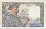 NOTES OF THE BANQUE DE FRANCE 10 francs 4.12.1947 Banque de France. Bill... 10.48 US$  +  11.00 US$ shipping