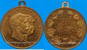 ALSACE Strasbourg. Visite de Guillaume II. Médaille laiton doré. 27,2 mm -