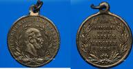 ALSACE Alsace. Strasbourg. Visite de Guillaume I Manuvres. Médaille laiton argenté et doré -