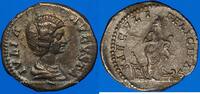 ROMAN EMPIRE Denier Julia Domna, ( 217). VOLE CENTRE DE TRI DE METZ -