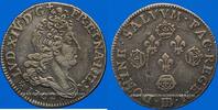 FRENCH ROYAL COINS 11 sols Louis XIV (1643-1715). Monnayage particulier de Strasbourg. aux 4 couronnes -