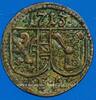 EUROPE 1 pfennig Autriche. Archevêché de Salzbourg. Franz Anton von Harrach (1709-1727). -
