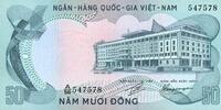 OTHER FOREIGN NOTES 1972 Vietnam du Sud. Banque Nationale du Vietnam. 50... 5.81 US$  +  11.38 US$ shipping