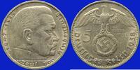 GERMANY after 1870 5 reichsmark 1938 J Allemagne. 3e reich (1933-1948). ... 39.49 US$  +  11.38 US$ shipping