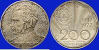 EUROPE 200 dinars 1977 Yougoslavie. R&eacute;publique.  (PTL 15 g. 750) Proof- 37.17 US$  +  11.38 US$ shipping