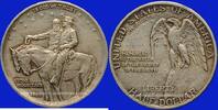 WORLD COINS (excl. EUROPE) 1/2 dollar 1925 Etats-Unis.  'Stone Moutain' vz 73.17 US$  +  11.38 US$ shipping